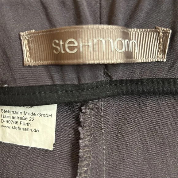 Stehmann Women's Ina Straight Stretch Pull On Grey Pants Size 4 - Picture 10 of 12
